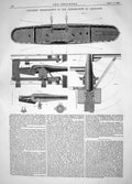 Old 1865 Arthur Gearing Improvements Construction Ordnance Machinery Victorian