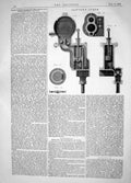 Original Old Antique Print Engineering 1865 Newton Improvements Pumps Machinery