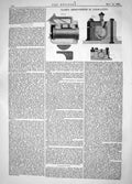 Antique Old Print Engineering 1865 Clark Improvements Lubricating Machinery