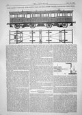 Old Print 1865 Twin Safety Carriages Radius Bars Self-Acting Brakes Train 19th
