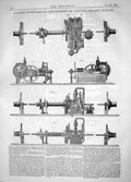 Old Print 1865 Graveley Improvements Steam Machinery Sea-Water Distilling 19th