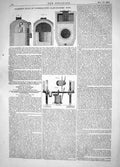 Old 1865 Johnson Constructing Glass-Makers Pots Train Railway Machine Victorian