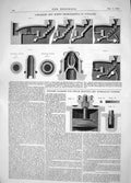 Old Print 1865 Longridge Mash Improvements Furnaces Foster Steam Engines 19th