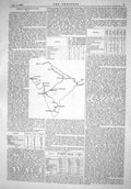 Old Engineering 1866 Indian Railway Plans Delhi Bhosawal Bombay Madra Victorian