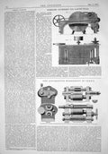 Old Engineering 1866 Worssam Machinery Sawing Wood Ramsbottom Fire-Bo Victorian