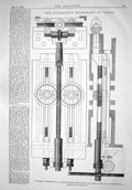 Old Engineering 1866 Locomotive Workshops Crewe Ramsbottom Cylinder V Victorian