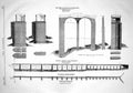 Old Engineering 1866 Taptee Viaduct Railway Details Plan Superstructu Victorian