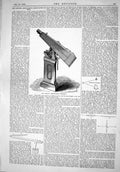 Antique Print 1866 Sun-Spot Photographing Apparatus Observatory Kew Colburn