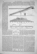 Old Engineering 1866 Working Guns Machinery Section Steamer Naugatuck Victorian