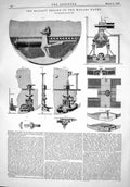 Old Antique Print Engineering 1866 Ballast Engine Winans Yacht Machinery 19th