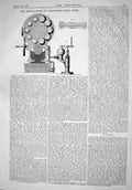 Antique Old Print Engineering 1866 Manufacture C-Drawn Steel Tubes Machinery