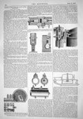 Antique Old Print Engineering 1866 David Elder Machinery Marine Engine Ships