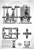 Old Engineering 1866 Water Pressure Engine Machinery John Ramsbottom Victorian