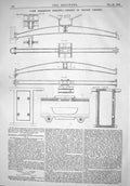 Old Print 1866 Paris Exhibition Building Details Trough Girders Diagrams 19th