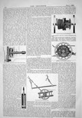 Antique Old Print 1866 Richmond Chandler Chaff-Cutting Tasker Bulstrode Sling