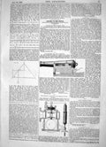 Old Print 1866 Gun Elevator Recoil Reliever High-Pressure Boilers Marine 19th