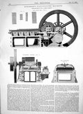 Antique Old Print 1866 Robinson Nail-Cutting Machine James Lambeth Machinery