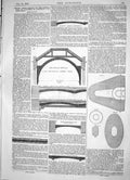 Antique Old Print 1866 Improvements Application Concrete Fireproconstruction