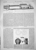 Old Engineering 1866 Victoria Bridge Arrangement Picking Submarine Ca Victorian