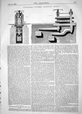 Old Engineering 1866 Spencer Patent Rolling Mills Machinery Apparatus Victorian