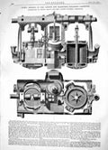 Antique Print 1866 Engines London Hamburgh Steam Ship Ladyburn Delany Okes 19th