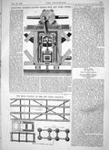 Old Print 1866 Engines Rabone Bridge Iron Steel Works Mugi Viaduct Paulo 19th