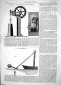 Old Engineering 1866 Dawes Compressed Air Hammer New Torpedo War Weap Victorian