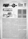 Old Antique Print Engineering 1866 Pneumatic Sewage Apparatus Machinery 19th