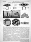 Old Horizontal Eighty-Horse Power Compound Engines Delany Oakes 1866 Victorian