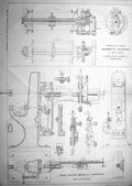 Old Engineering 1866 Apparatus Boring Locomotive Cylinders Sharp Stew 19th