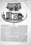 Old 1867 Paris Exhibition Engines Ship Sloop War Sappho Penn Engineer Victorian