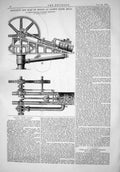 Old 1867 Elevation Plan Engine Lloyds Paper Mills George Bertram Engi Victorian