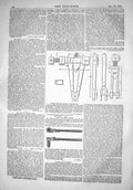 Antique Old Print 1867 Cutting Stay Bolts Locomotives Instruments Engineering