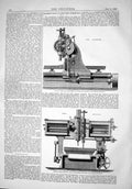 Old 1867 Machine Tools Paris Exhibition Sharp Stewart Drilling Slotti Victorian