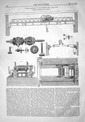 Old 1867 Overhead Traversing Crane Eglington Engine Works Glasgow Rup Victorian