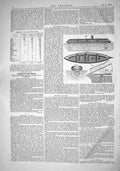 Original Old Antique Print 1868 Deflecting Ships War Diagrams Engineering 19th