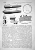 Old 1868 Swedish Artillery War Material Paris Exhibition Engineering Victorian