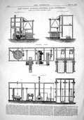 Old 1868 Stone Working Machinery Grosvenor Birrell Rotheroe Thomas'S Victorian