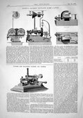 Old 1868 Dunn'S Patent Duplex Tire Lathe Ingram Stapfer'S Oil Tester Victorian