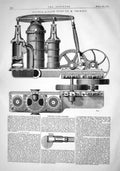 Old 1868 Double Acting Pump Thirion Machinery Instruments Weston Pate Victorian