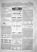 Old Print 1868 Engineer Bellerophon Main Deck Diagrams Ships Engineering 19th