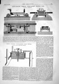 Old 1868 Wheel Drilling Carriage Railway York Riggs Ventilating Mill Victorian