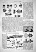 Old 1868 Langlois Removable Boiler Tubes Reilly-Comblain Rifle Gun En Victorian
