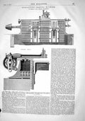 Old 1868 Self Acting Shaping Machine Rieter Winterthur Machinery Engi Victorian