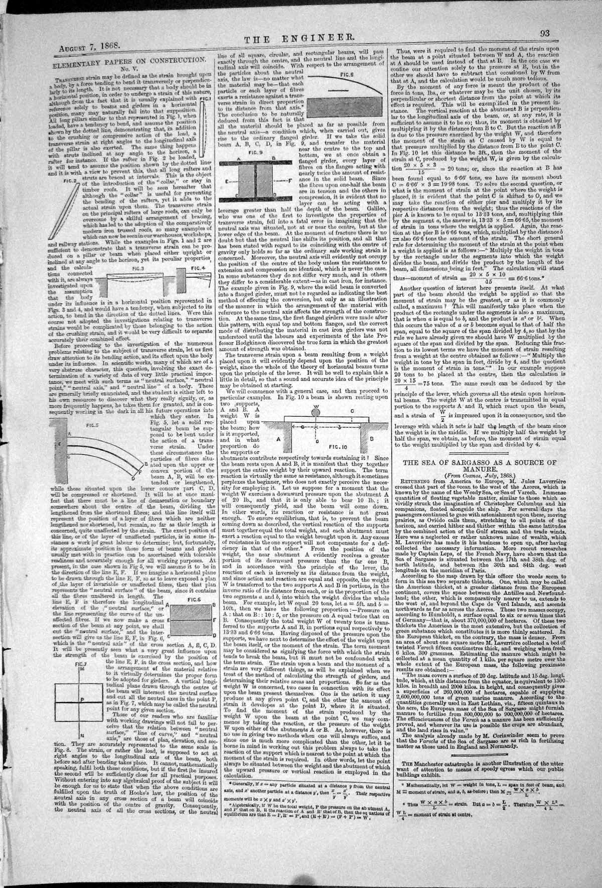 Old 1868 Elementary Papers Construction Shipbuilding Method Fastening Victorian