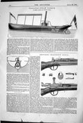 Old 1868 Pleasure Boat Steam Launch Yarrow Hedley Poplar Chassepot Ri Victorian