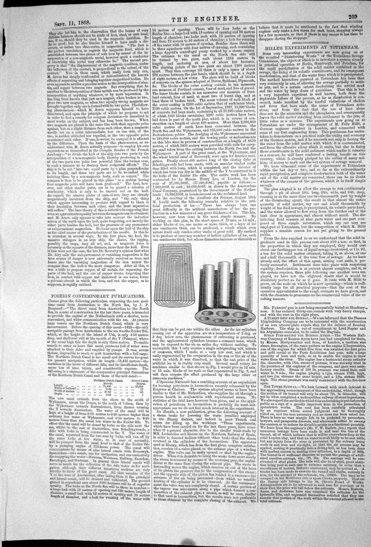 Antique Print 1868 Engineering Conduit Protection Large Buildings Lightning