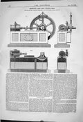 Old 1868 Improved Cast Iron Engine Seat Machinery John Duff Oak Bank Victorian