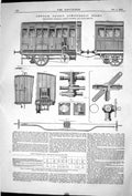 Old 1868 Kendal Patent Atmospheric Brake Railway Engine Train London Victorian