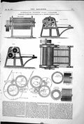Old 1868 Pownalls Patent Flax Cleaner Instruments Machinery Hayward T Victorian